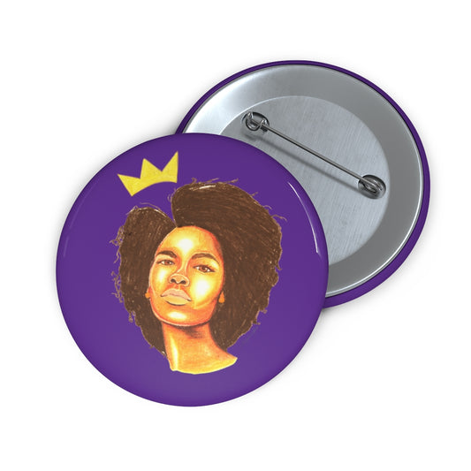I am Human Custom Pin-Queen