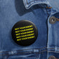 Not Your Enemy Custom Pin-Black