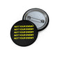 Not Your Enemy Custom Pin-Black